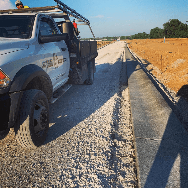 rollup curb paving